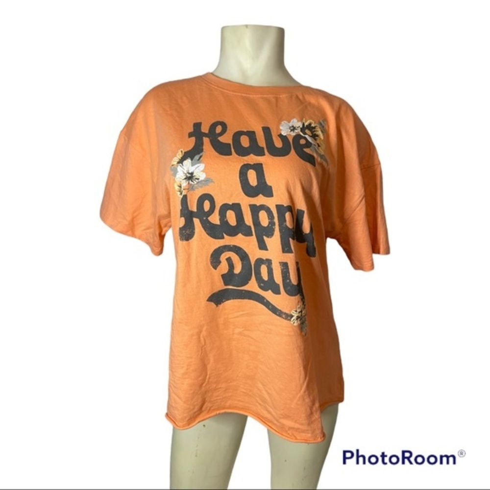 Women's Awake Orange Graphic Tee Size XL